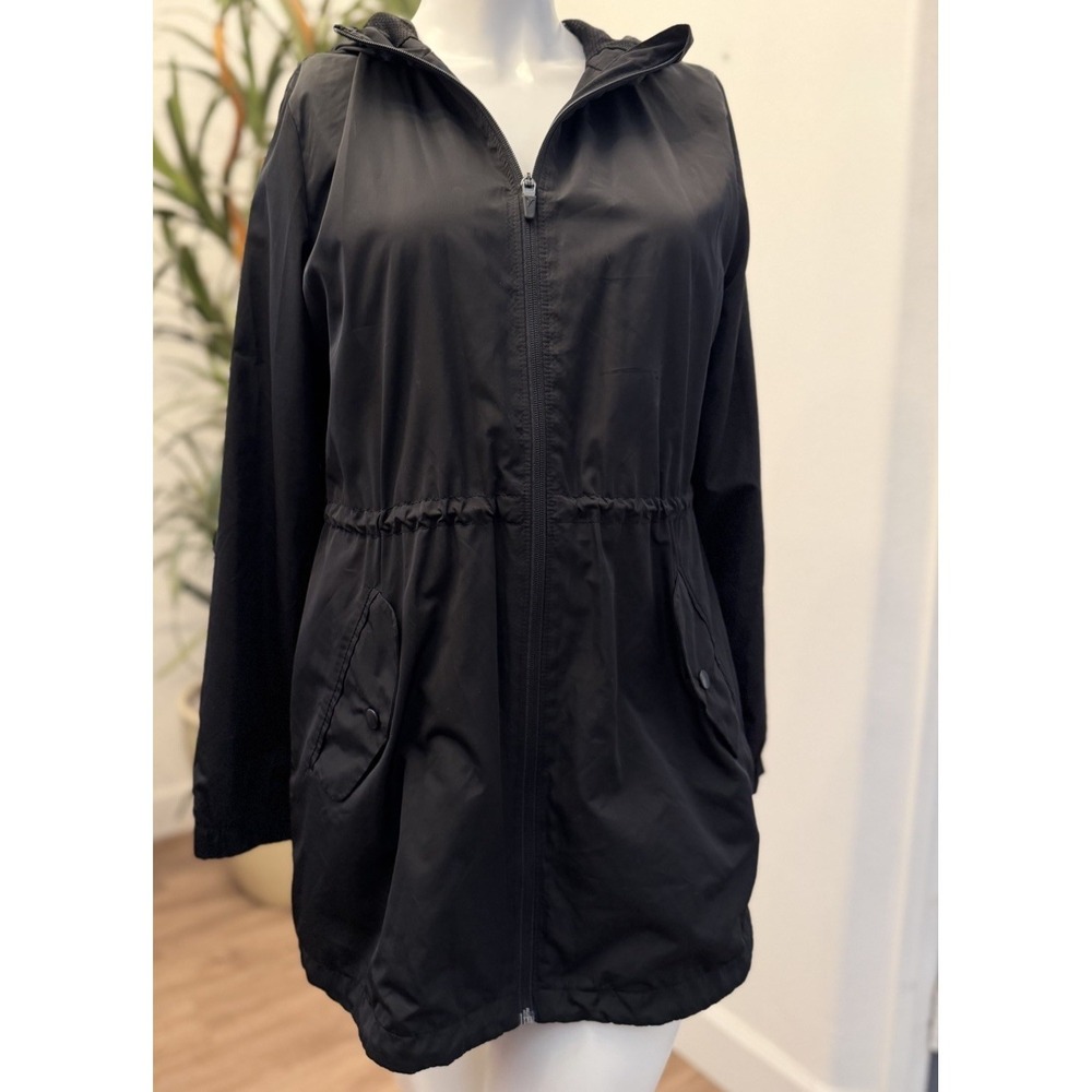 Old Navy Active Utility Jacket Sz M Hood Women Lightweight Mesh Lined Rain Wind